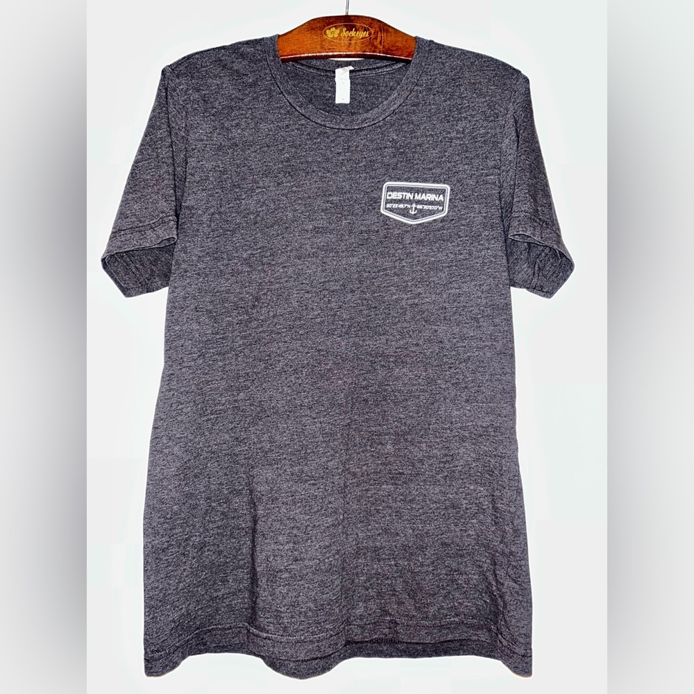 Destin Marina grey unisex t-shirt size medium - Picture 3 of 11